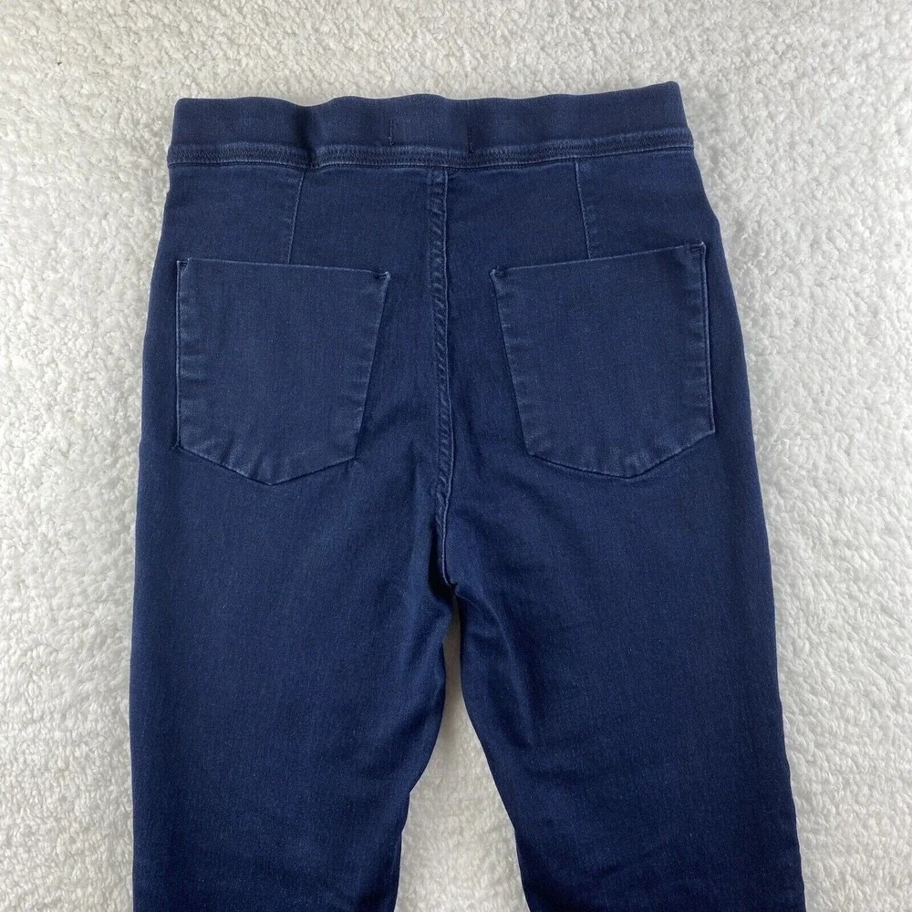 Free People Jeans Jeggings Women 26 Dark Wash Stretch Denim Mid Rise Raw Hem